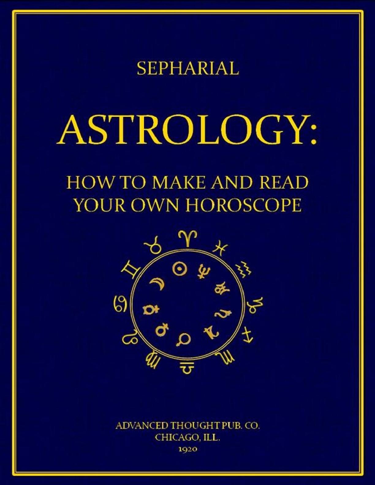 Astrology How to Make and Read Your Own Horoscope | PDF Host
