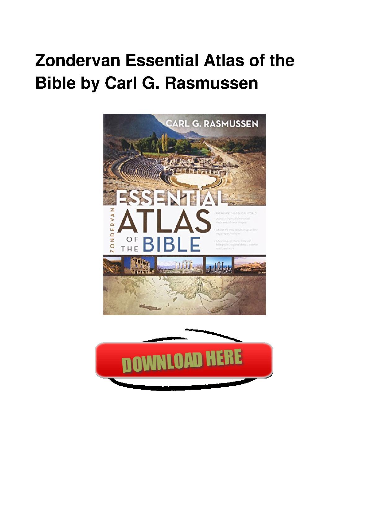 Zondervan Essential Atlas Of The Bible By Carl G. Rasmussen | PDF Host