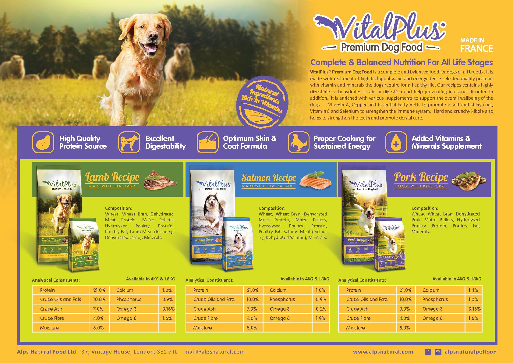 VITALPLUS DRY DOG FOOD BROCHURE | PDF Host