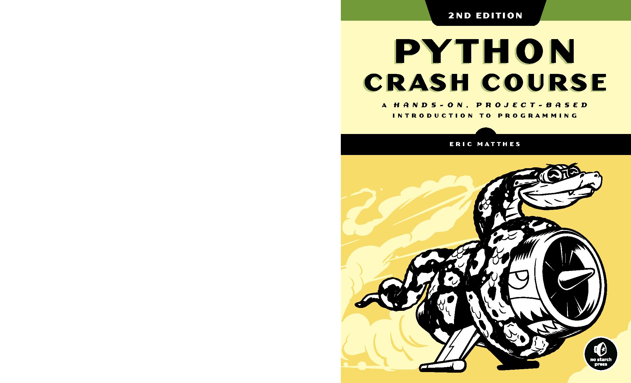 Удав книга. Python crash course. Книжка питон 2 издание.