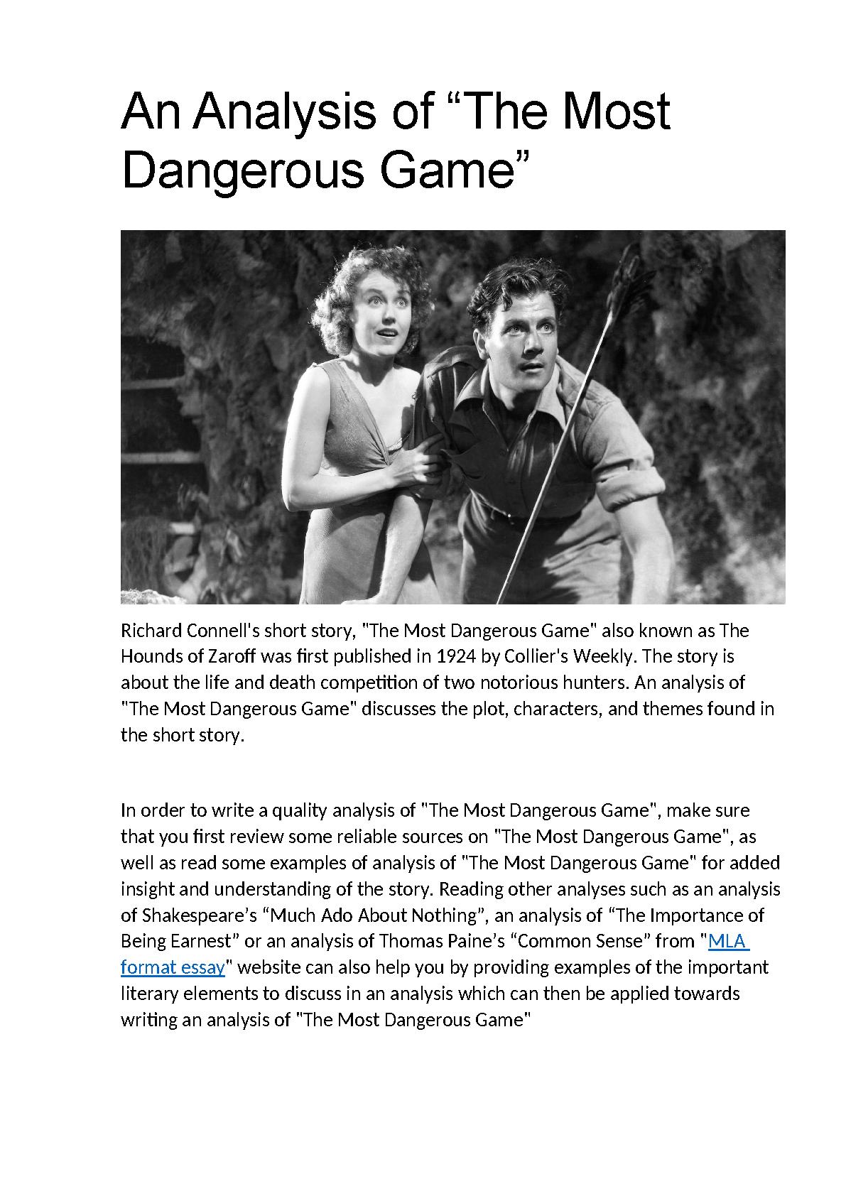 An Analysis of “The Most Dangerous Game”.pdf PDF Host