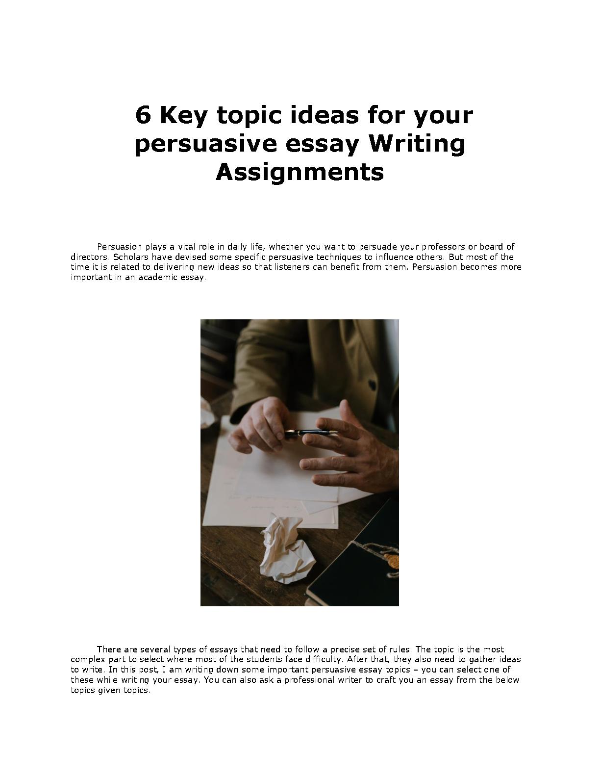 writing assignments pdf