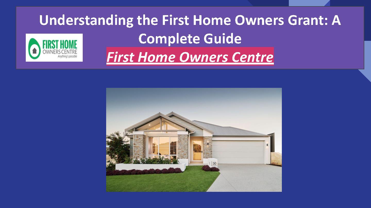 Understanding the First Home Owners Grant A Complete Guide PDF Host