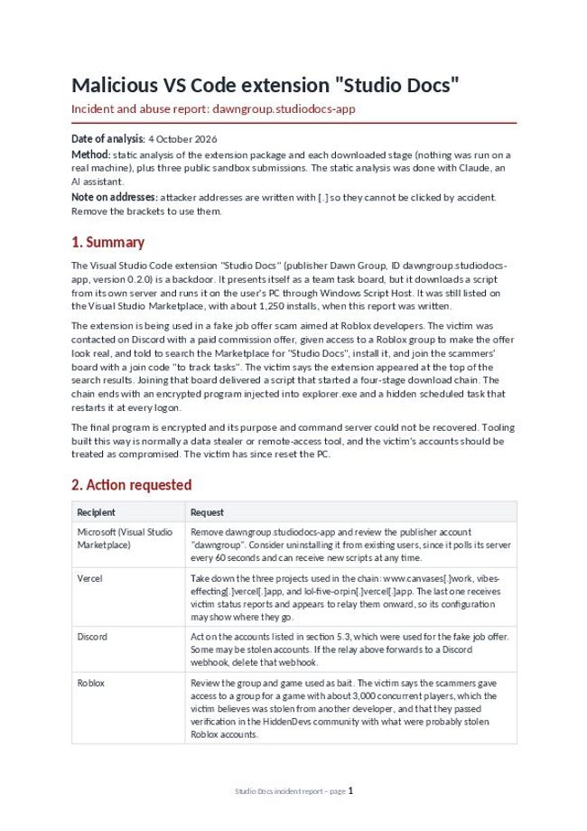 PDF document image preview