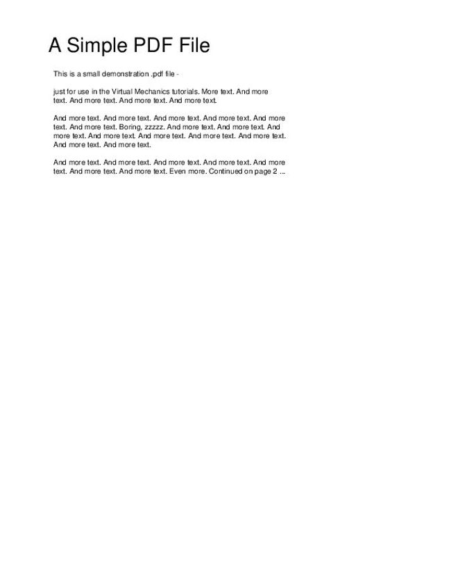 PDF document image preview
