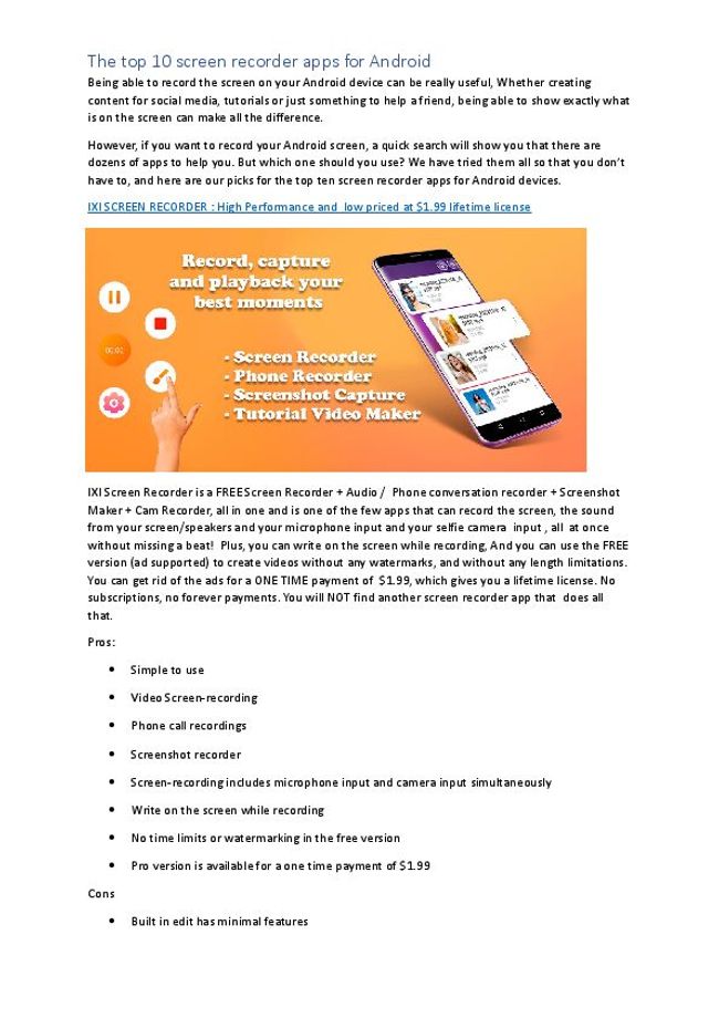 PDF document image preview