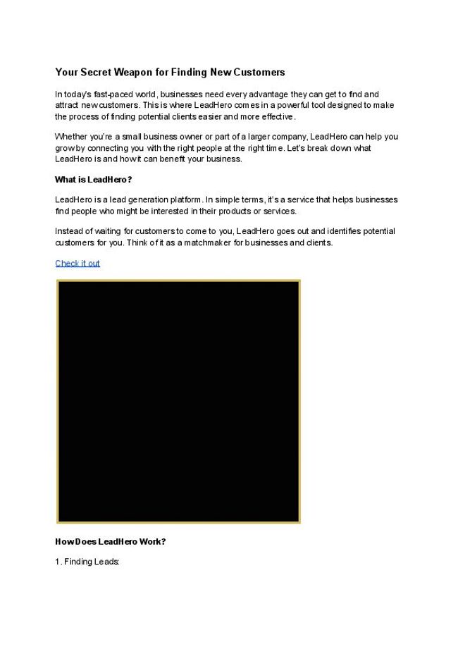 PDF document image preview
