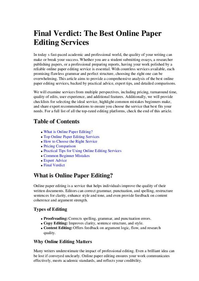 PDF document image preview